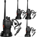 Arcshell Rechargeable Long Range Two-way Radios With Earpiece 4 Pack Black. Fixed Price $69.60.