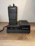 Motorolla MT1000 Radio With Battery And Charger Mount- Works. Fixed Price $54.00.