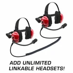 Nascar Headsets For Race Fan Linkable Intercom Scanner Over The Ear Rugged Radio. Fixed Price $355.00.