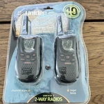 Uniden GMR1038-2 2-WAY Radios, Channels, Black, Up To Mile Range. Fixed Price $35.00.
