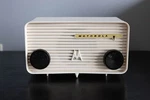 Working Vintage Motorola Vacuum Tube Radio - White Jetsons 1957 57A Very Clean. Fixed Price $210.99.