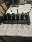 Vertex Standard 6 Bank Rapid Charger CD-18 W/ ( ) VX-427-4-5 Ltr Uhf Radios.. Fixed Price $459.00.
