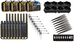 Motorola Frs T475 Two Way Radio, 8 Pack Walkie Talkies Dual Chargers Earpieces. Fixed Price $469.00.