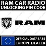 Ram Radio Unlocking Pin Code 1500 2500 3500 Harman VP2 VP4 Mopar Uconnect 8.4 12. Fixed Price $9.29.