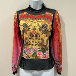 Vintage Love Amour Sheer Asian Dragon Oriental Top Y2K Size Grunge Made Usa. Fixed Price $26.88.