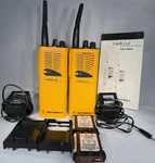 Motorola Talkabout Distance Dps Uhf Handheld Radios Yellow/black Push. Fixed Price $150.00.