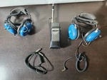 2 Racing Radios Diversed Electronics Inc. Head Sets And Twin Turbo. Fixed Price $60.00.