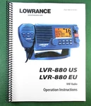Lowrance LVR-880 Us/eu Instruction Manual: Color 76 Pages & Protective Covers. Fixed Price $29.25.