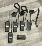 Motorola & HT1250-LS+ Two-way Radios (5 Total), Extra Battery Untested. Fixed Price $99.99.