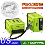 120W 2-PORT Usb Fast Wall Charger Block ,pd 3FT Cable For Cell Phone Ipad. Fixed Price $15.99.
