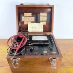 Simpson Hampel I-176 Multi-tester Voltmeter Wood Case Radio Unit Kit Vtg. Fixed Price $69.99.