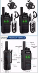Olywiz HTD825 5-MILE Vox Two Way Radio, 16 Channels, 2500MAH Type-c 4 Pack. Fixed Price $49.99.