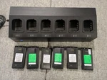 Tait TP9100 Portable Radio 6-WAY Desktop Multi Charger With Batteries TPA-CH-011. Fixed Price $159.60.