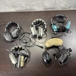 Of 5 Aviation Pilot Headsets Telex, Sigtronics Aero-pro Untested As-is. Fixed Price $119.99.