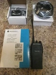 Motorola CP200 AAH50RDC9AA1AN 438-470 Uhf Ch Radio Watts W/ Cgr (LOT#BP670). Fixed Price $79.99.