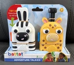 Battat Kids Adventure Walkie Talkies 2-PACK Zebra & Giraffe 100FT Range New!!. Fixed Price $21.75.