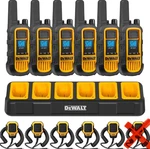 Dewalt DXFRS800 6 Pack Walkie Talkies,long Range 2 Way Radio, 5 Speaker Mics. Fixed Price $849.00.