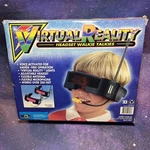 Vintage 90 Mga Virtual Reality Headset Walkie Talkies 2950 Toy Working. Fixed Price $30.00.