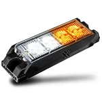 Lamphus 4W Led Flashing Warning Hazard Strobe Grille Light Head Amber White. Fixed Price $27.99.