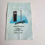 Owners Manual For Midland 75-805 40 Channel Hand Held Mobile Cb Weather Radio Fm. Fixed Price $12.99.