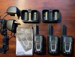 Cobra Microtalk CXR725 Two Way ( 3 Radios And Chargers). Fixed Price $100.00.