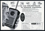 1960 Walkie Talkie Illustrated Vintage Print Ad. Fixed Price $9.99.