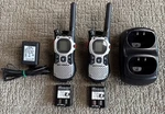 Motorola Talkabout MJ270R Walkie Talkies Charger Belt Clips Batteries Set Pair. Fixed Price $54.99.