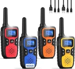 Wishouse Walkie Talkies For Adults Long Range-rechargeable 4 Pack 2 Way Radios. Fixed Price $51.00.