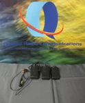 Lot Of Three Icom IC-F4101D Uhf Portable Two Way Radios Earpiece Microhphone. Fixed Price $59.99.