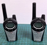 Cobra Microtalk Two Way Radio Pair Black Silver PR3800 Walkie Talkies Handheld. Fixed Price $7.49.