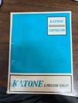 Katone Solid State Portable Transistor Am Radio K-1101 W/earphones & Box. Fixed Price $17.50.