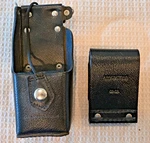 Motorola Radio Black Leather Belt Carry Case NTN8381C + Swivel Loop New. Fixed Price $44.50.