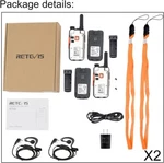 Retevis RT69 Frs Pk 2W 16CHS Walkie-talkies Two Way, Earpiece Handsfree Black. Fixed Price $47.69.
