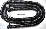 2-PACK Black 25FT Radio Shack Phone Long Handset Cord Receiver Curly Coil 4P4C. Fixed Price $15.49.