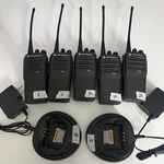 Motorola CP200D Portable Handheld Two-way Radios Lot 5/CHARGERS AAHO1QDC9JA2AN. Fixed Price $1000.00.
