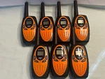 Floureon M-880 Orange Black Portable Walkie-talkies Two-way Radio Lot Of 7. Fixed Price $40.00.