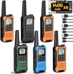 Long Range Walkie Talkie 6 Pack 100 Mile Two Way Radio Rechargeable Usa. Fixed Price $81.98.