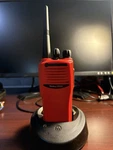 Motorola Radius CP200 Vhf Red 4 Channel Portable Two-way Radio With Charger. Fixed Price $100.00.