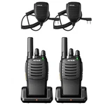 H-777 Rechargeable Walkie Talkies With Speaker Mic, Long Range 2 Way Radios,. Fixed Price $71.19.