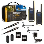 Motorola Solutions T475 35 Mi. Two-way Radio Black/yellow 2-PACK W/ Accessories. Fixed Price $94.99.