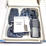 Amcrest Portable Walkie Talkie Long Range 16-CHANNEL Uhf Black ATR-22. Fixed Price $40.57.