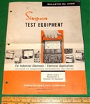 Vintage Simpson Radio & Television Catalog Bulletin 2062 (8 Pages, 1950'S). Fixed Price $14.99.