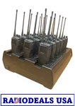 X Motorola CP200 Uhf Radio AAH50RDC9AA2AN, Antenna, Battery, 18-WAY Charger. Fixed Price $3682.00.
