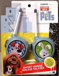 "the Secret Life Of Pets" Short Range Walkie Talkie Set Max & Bunny Nip. Fixed Price $16.50.