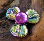 Rainbow Multi Color Cobra Metal Fidget Spinner Toy Boys Girls Kids Adults Adhd. Fixed Price $11.05.