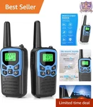 Walkie Talkies Long Range Two-way Radios 22 Channels Lcd Flashlight For Camping. Fixed Price $32.97.