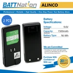2X 9.6V 1500MAH Nimh Battery For Alinco EBP-48N EBP-51N DJ-193. Fixed Price $52.33.