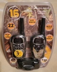 New Midland LXT335 Two-way Radios 16-MILE Range 22-CHANNEL Dual Charger Nip. Fixed Price $22.99.