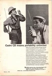 Cadre Cb Vintage Print 1965 Portable Walkie Talkie Radio. Fixed Price $14.95.
