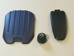 Cobra GMRS935 Microtalk Radio Parts Blue Battery Cover + Belt Clip Volume Knob. Fixed Price $13.50.